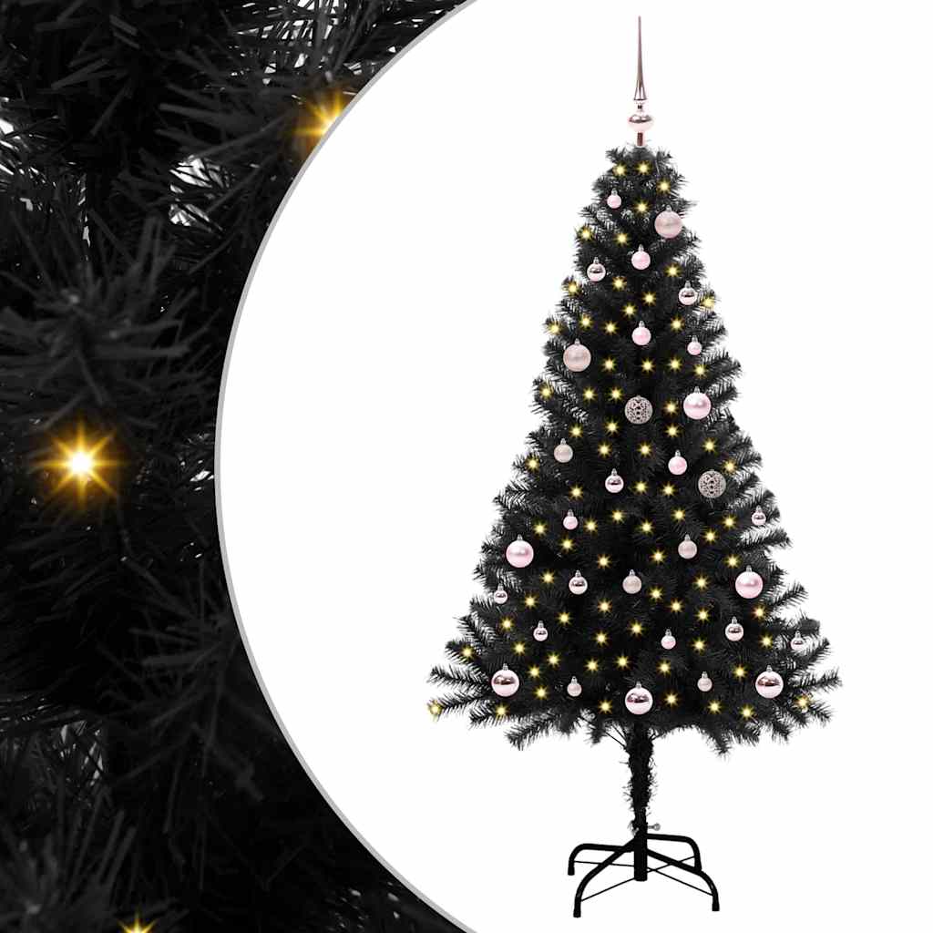 Albero di Natale Nero 150 cm PVC