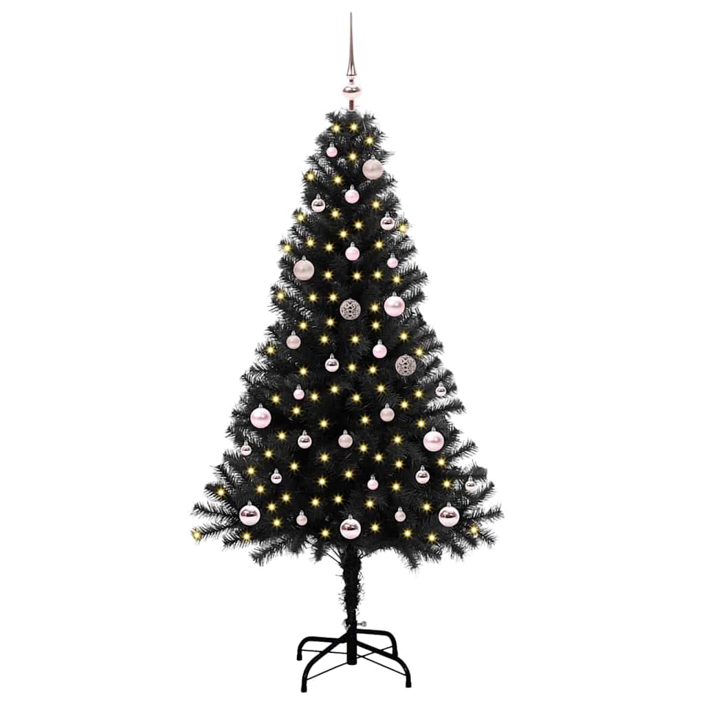 Albero di Natale Nero 150 cm PVC