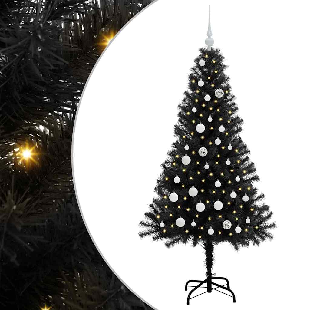 Albero di Natale Nero 150 cm PVC