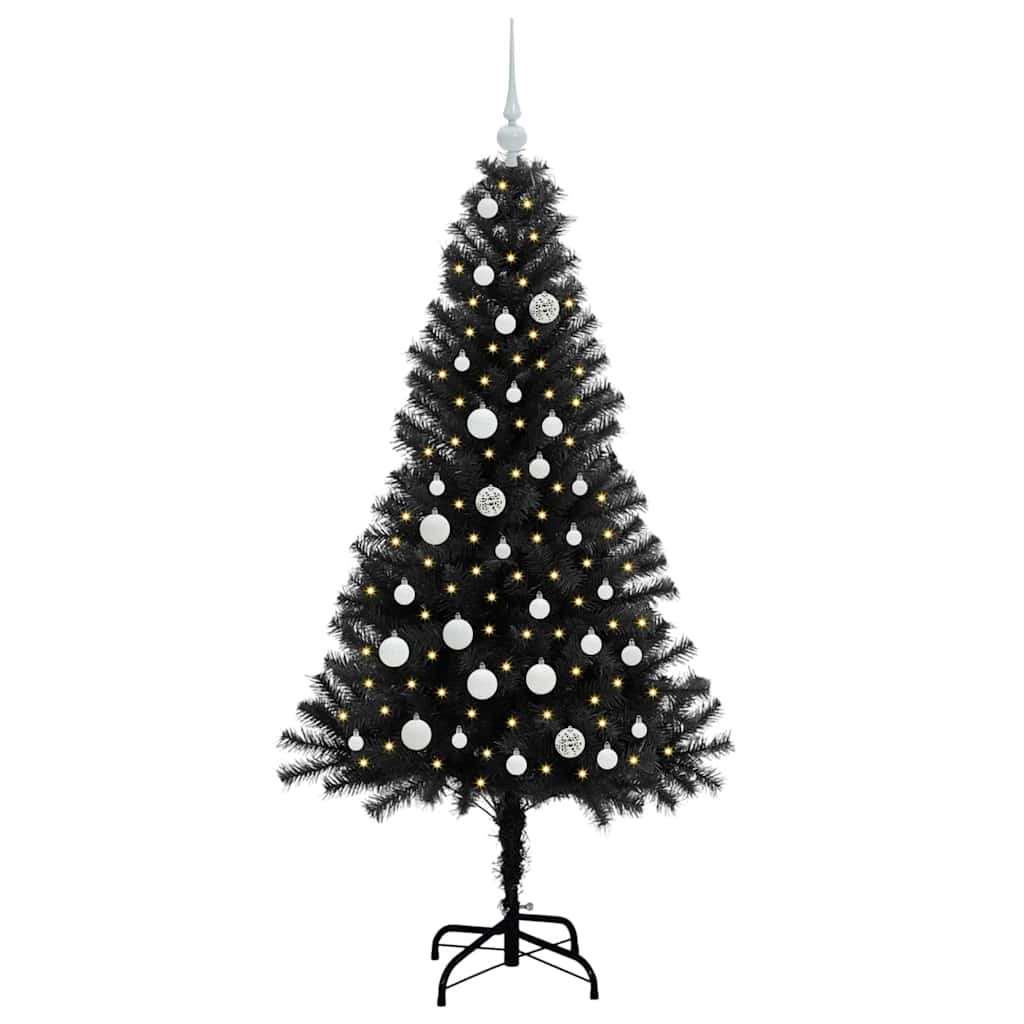 Albero di Natale Nero 150 cm PVC