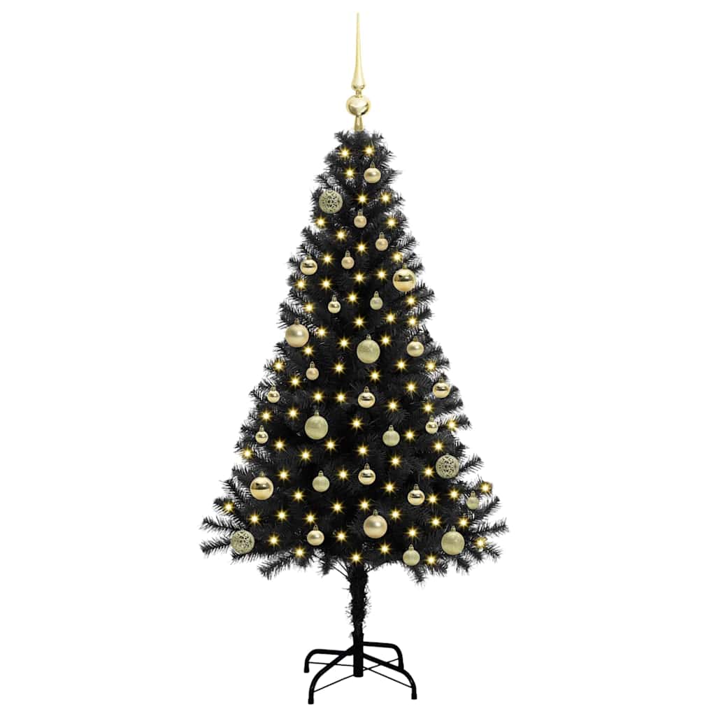Albero di Natale Nero 150 cm PVC