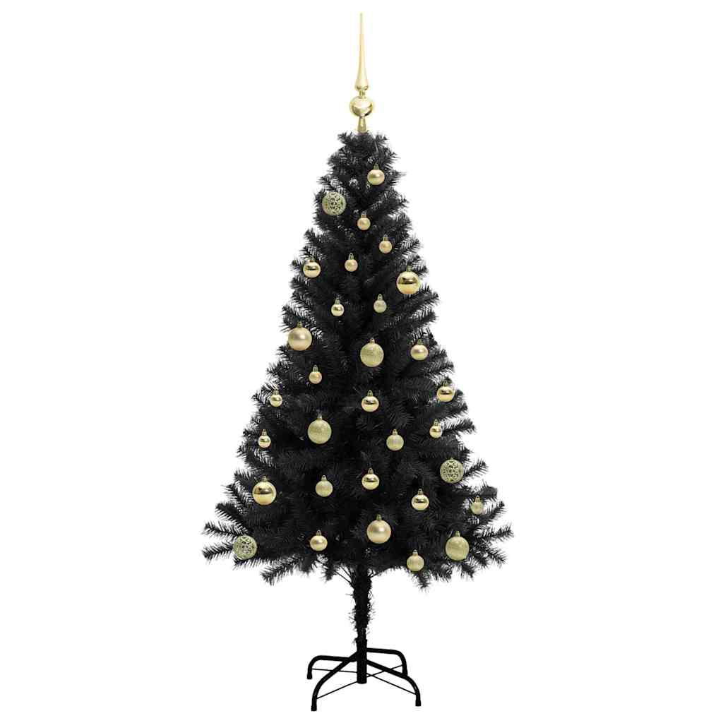 Albero di Natale Nero 150 cm PVC