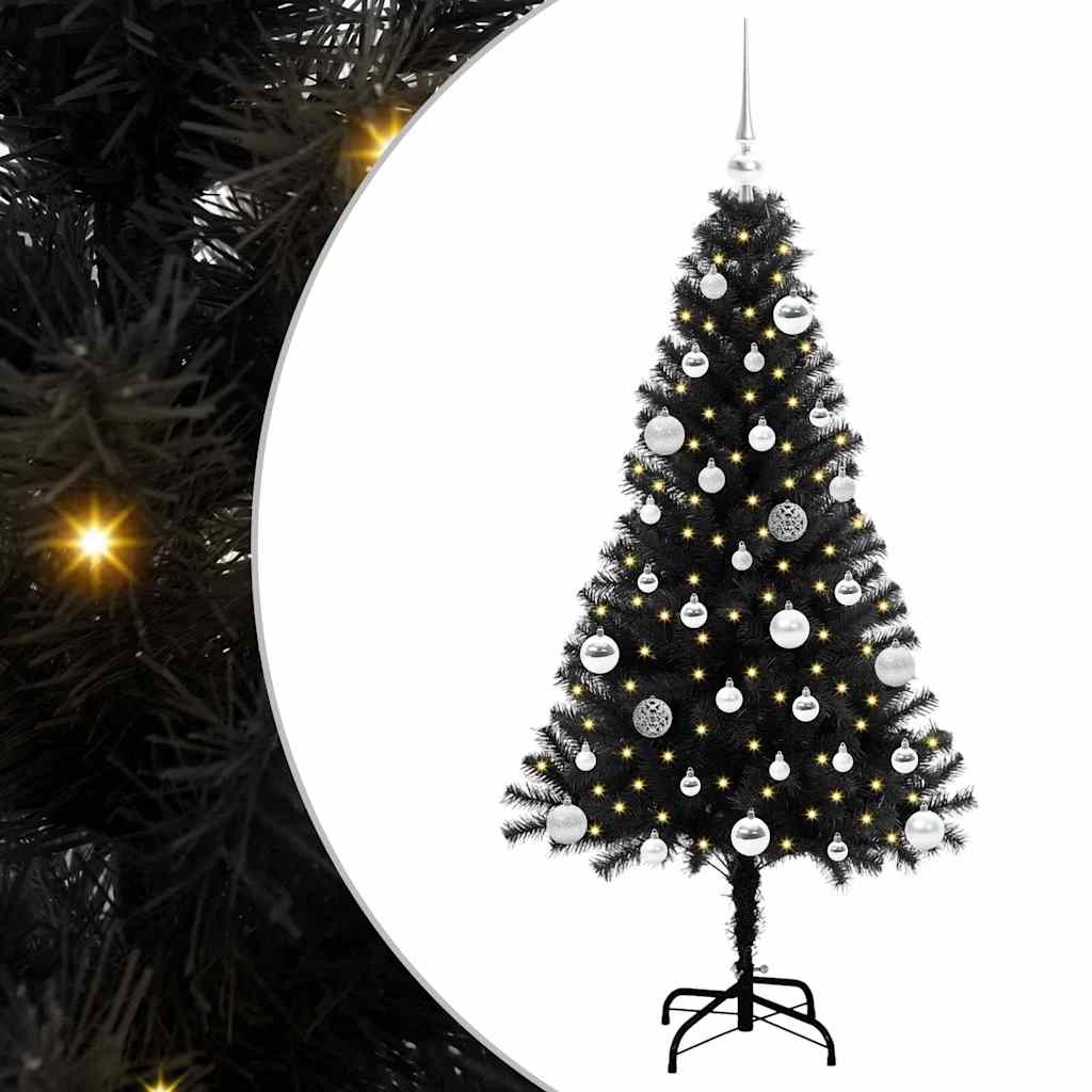 Albero di Natale Nero 150 cm PVC