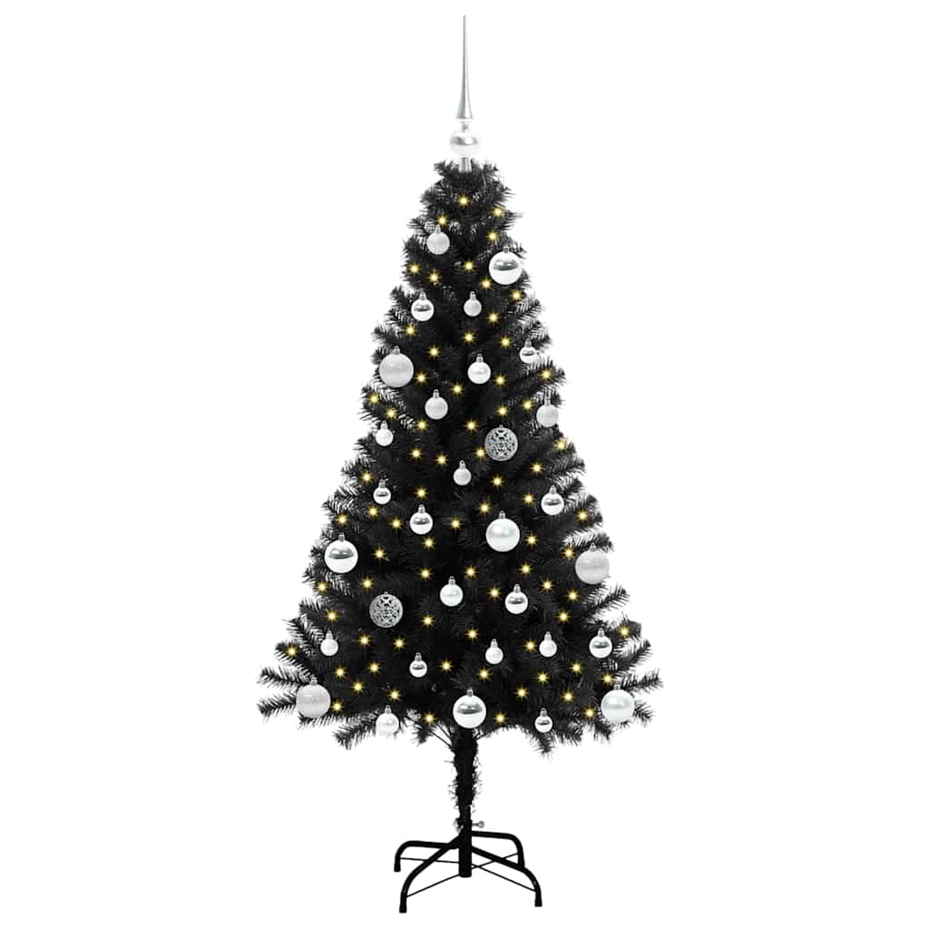 Albero di Natale Nero 150 cm PVC