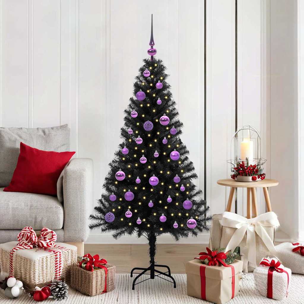 Albero di Natale Nero 150 cm PVC