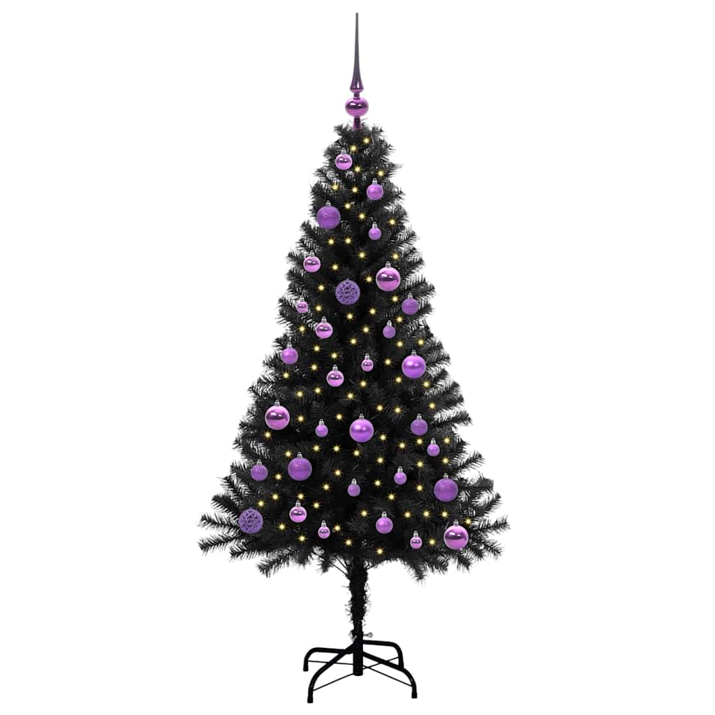 Albero di Natale Nero 150 cm PVC
