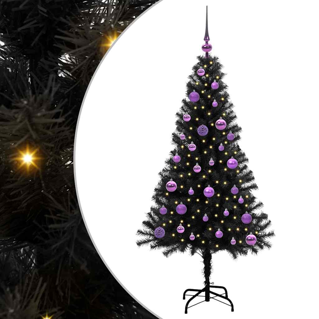 Albero di Natale Nero 150 cm PVC
