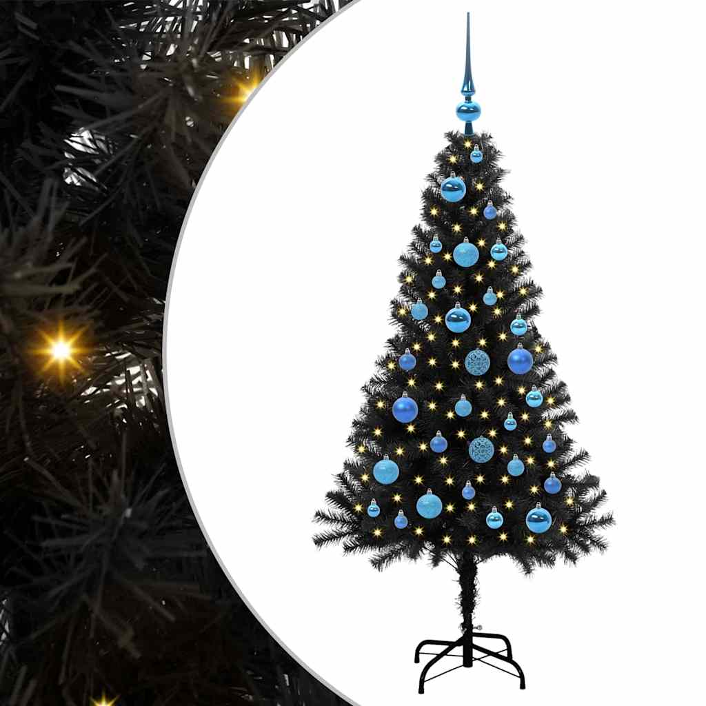 Albero di Natale Nero 150 cm PVC