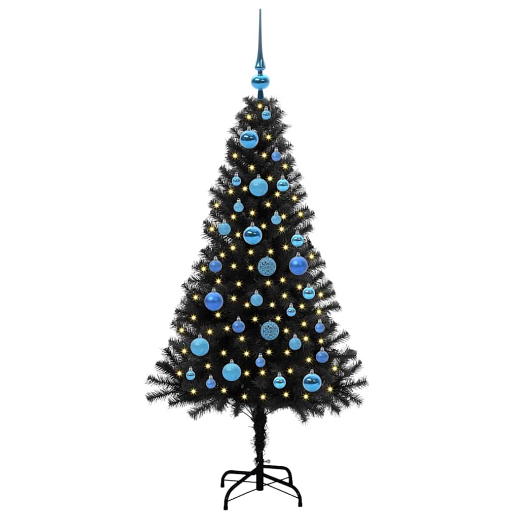 Albero di Natale Nero 150 cm PVC
