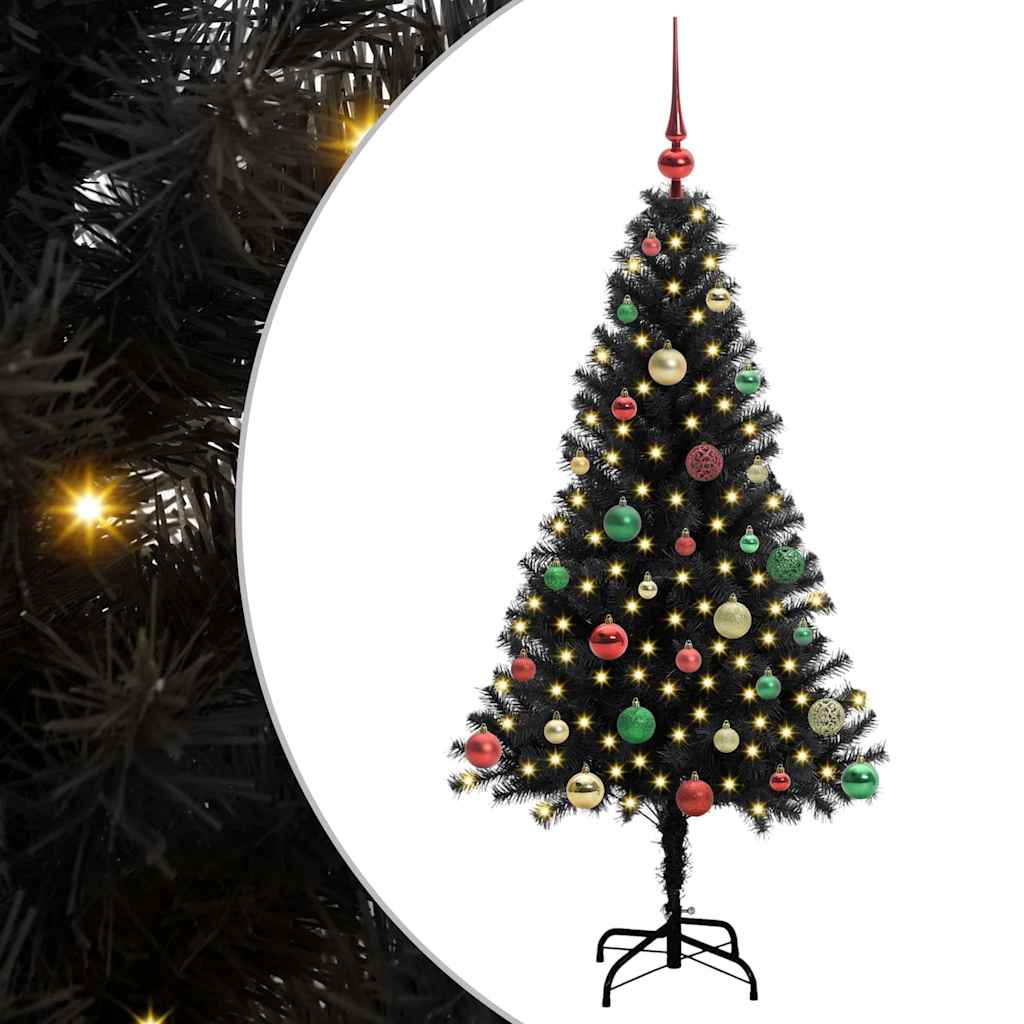 Albero di Natale Nero 150 cm PVC