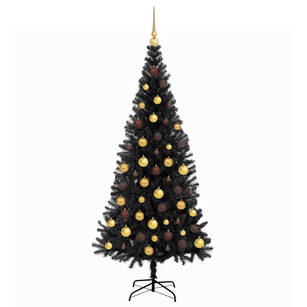 Albero di Natale Nero 180 cm PVC