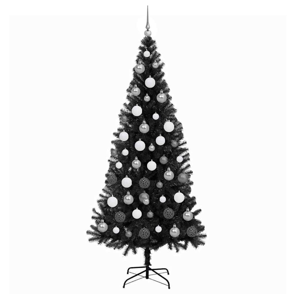 Albero di Natale Nero 180 cm PVC