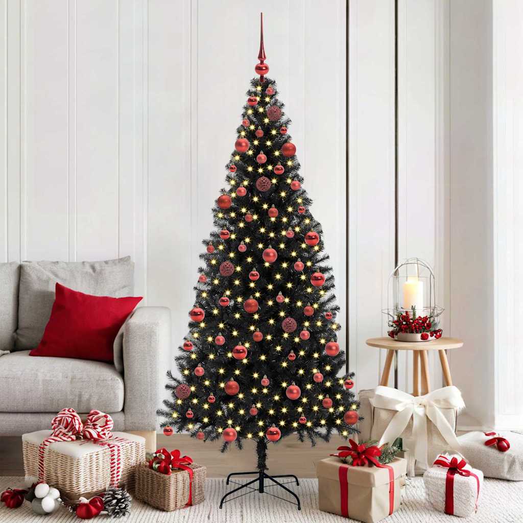 Albero di Natale Nero 180 cm PVC