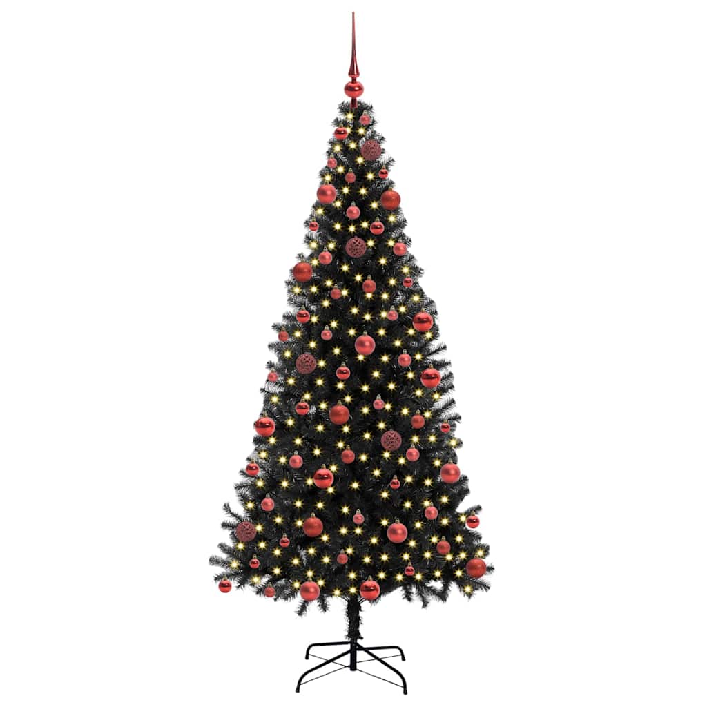 Albero di Natale Nero 180 cm PVC