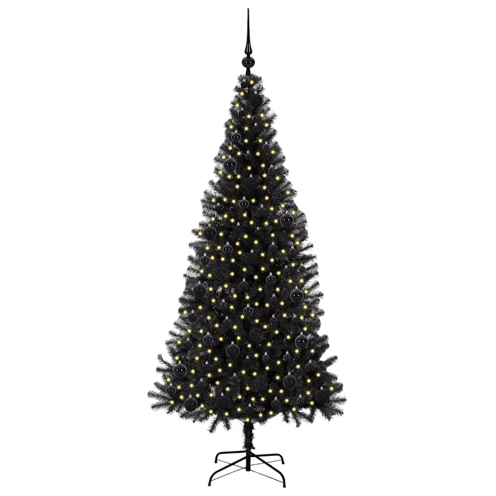 Albero di Natale Nero 180 cm PVC