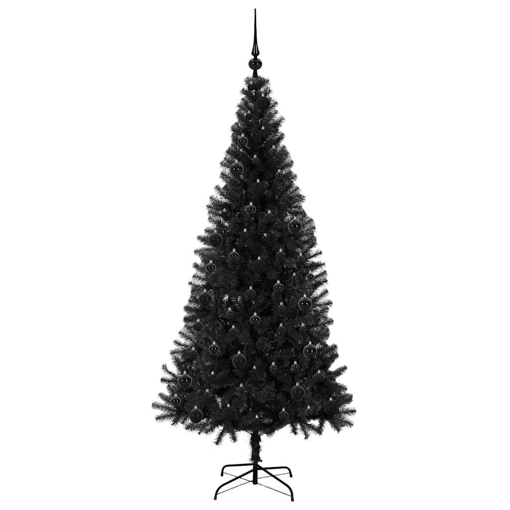 Albero di Natale Nero 180 cm PVC