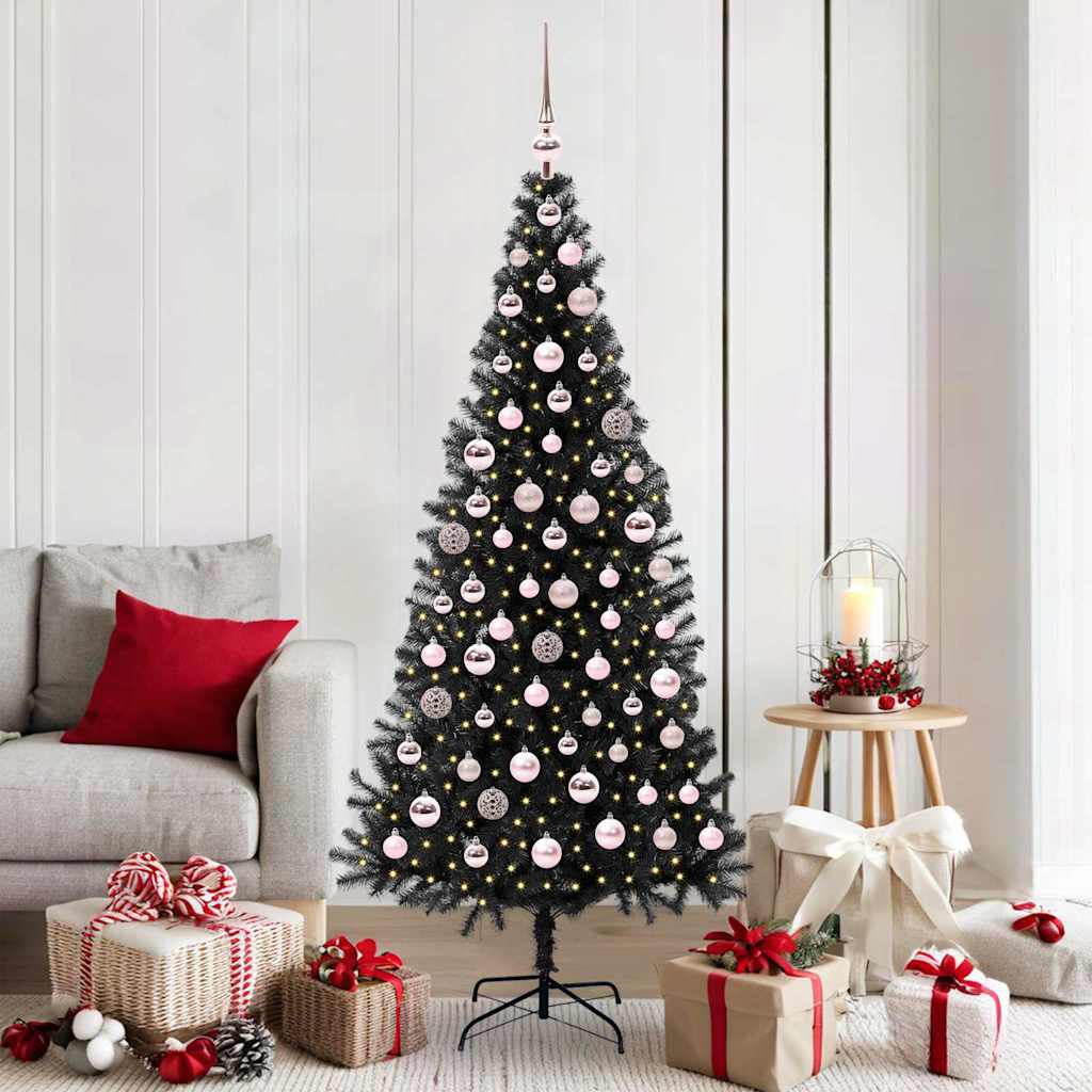 Albero di Natale Nero 180 cm PVC