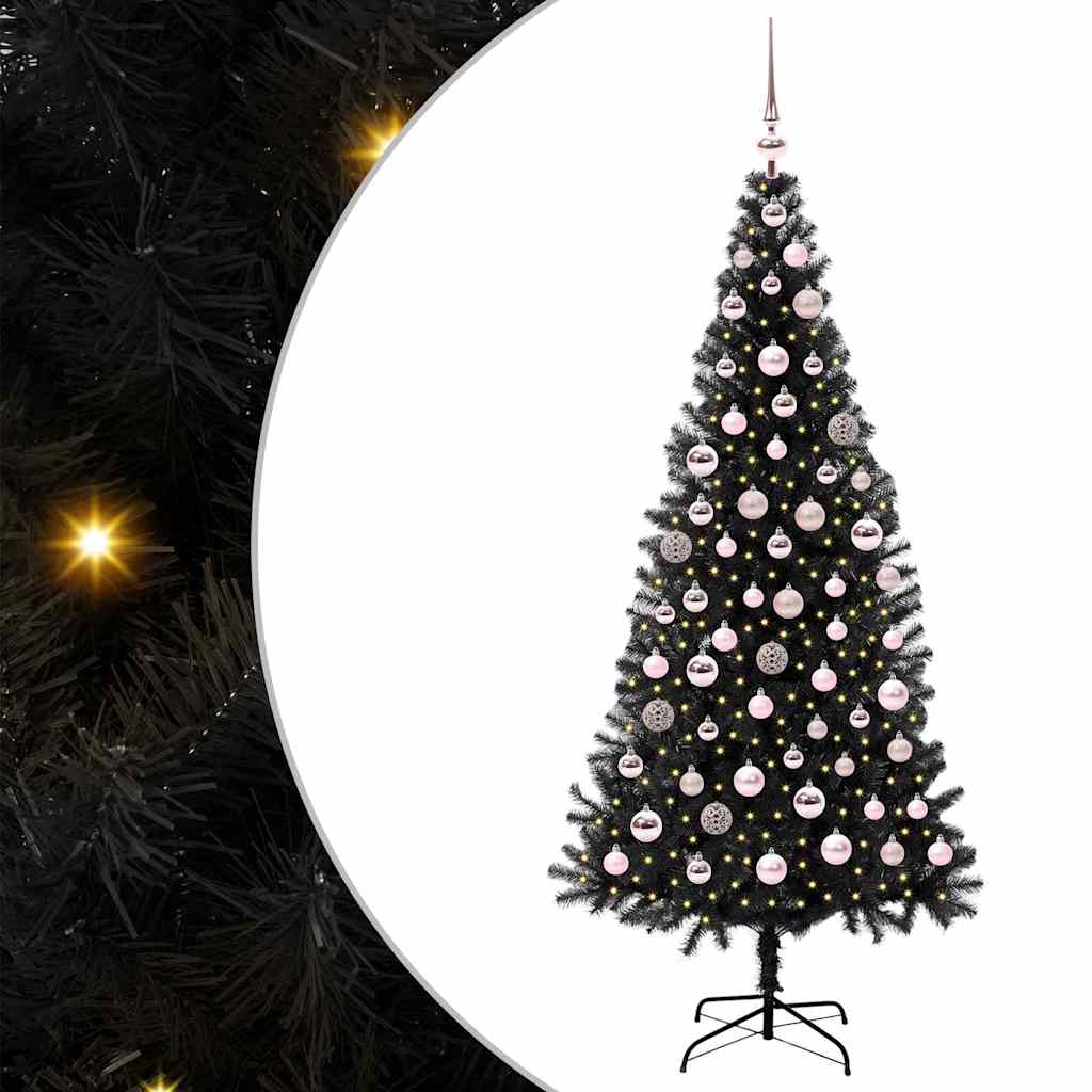Albero di Natale Nero 180 cm PVC