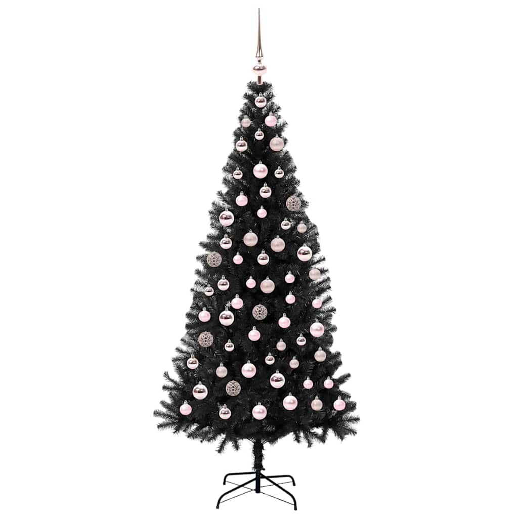 Albero di Natale Nero 180 cm PVC