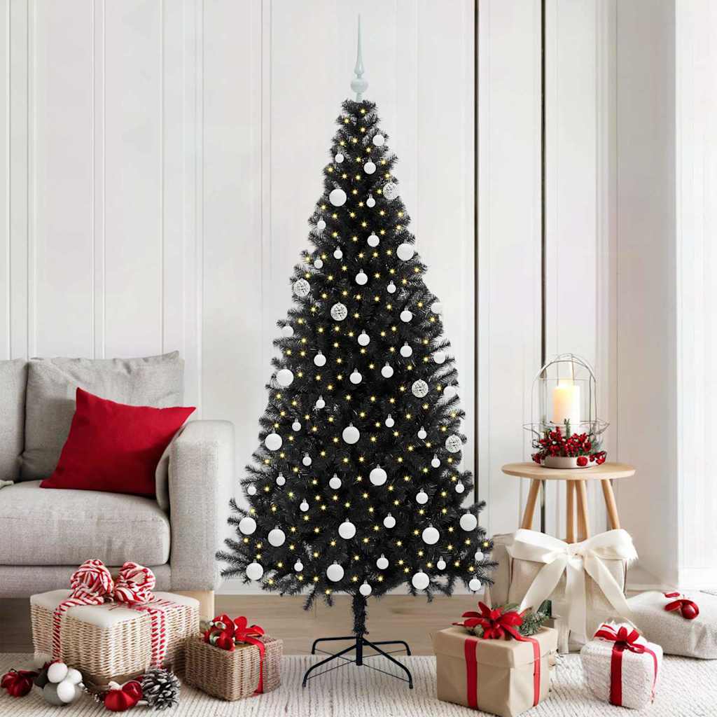 Albero di Natale Nero 180 cm PVC