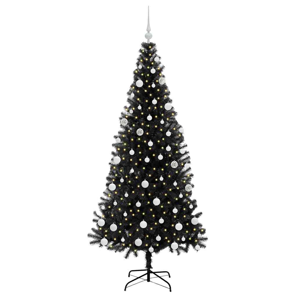 Albero di Natale Nero 180 cm PVC