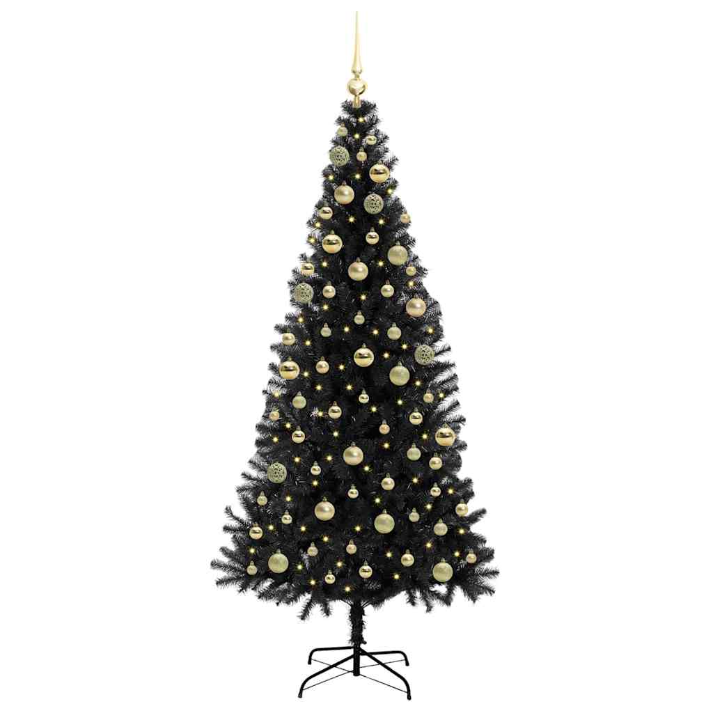 Albero di Natale Nero 180 cm PVC