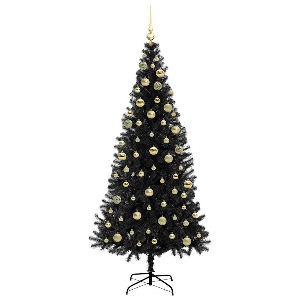 Albero di Natale Nero 180 cm PVC