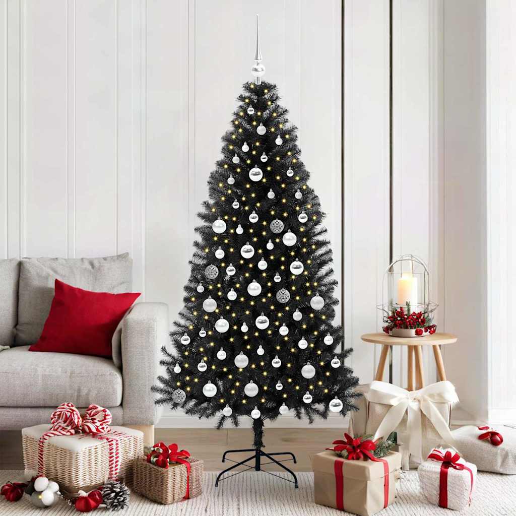 Albero di Natale Nero 180 cm PVC
