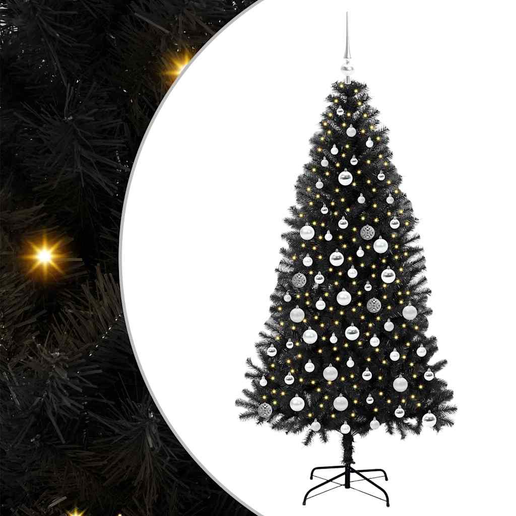 Albero di Natale Nero 180 cm PVC