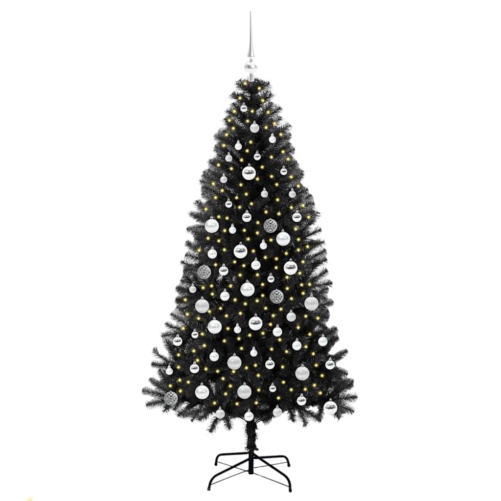 Albero di Natale Nero 180 cm PVC