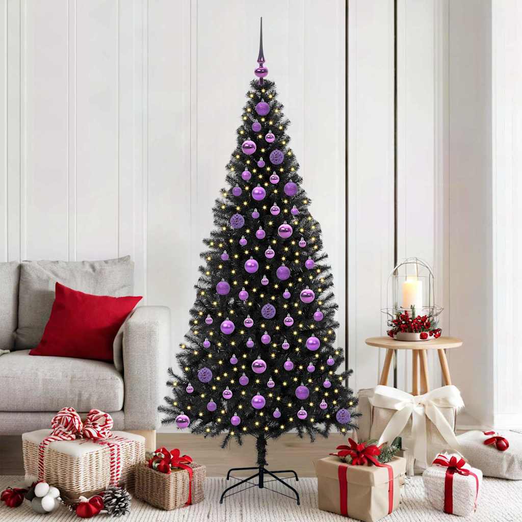 Albero di Natale Nero 180 cm PVC