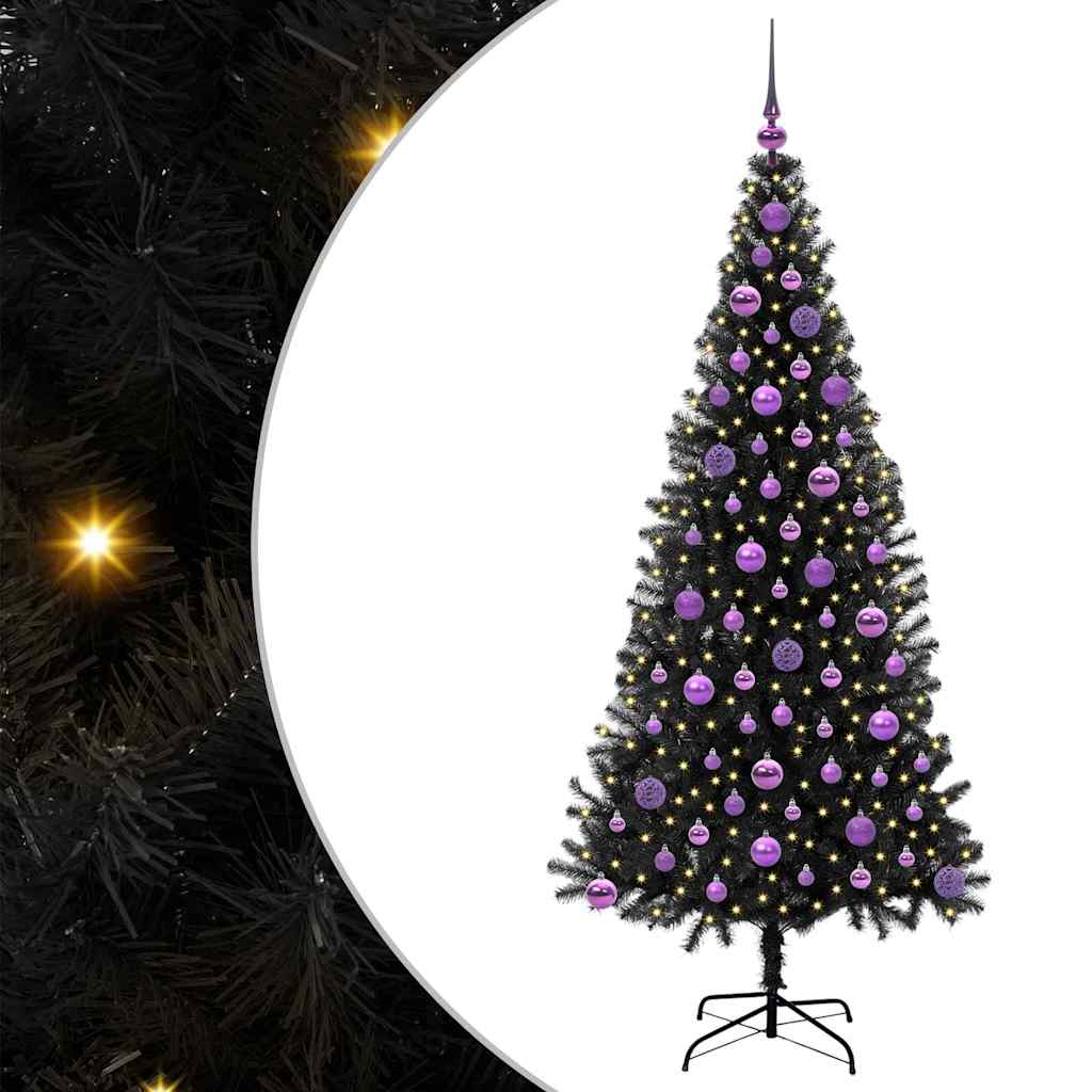 Albero di Natale Nero 180 cm PVC