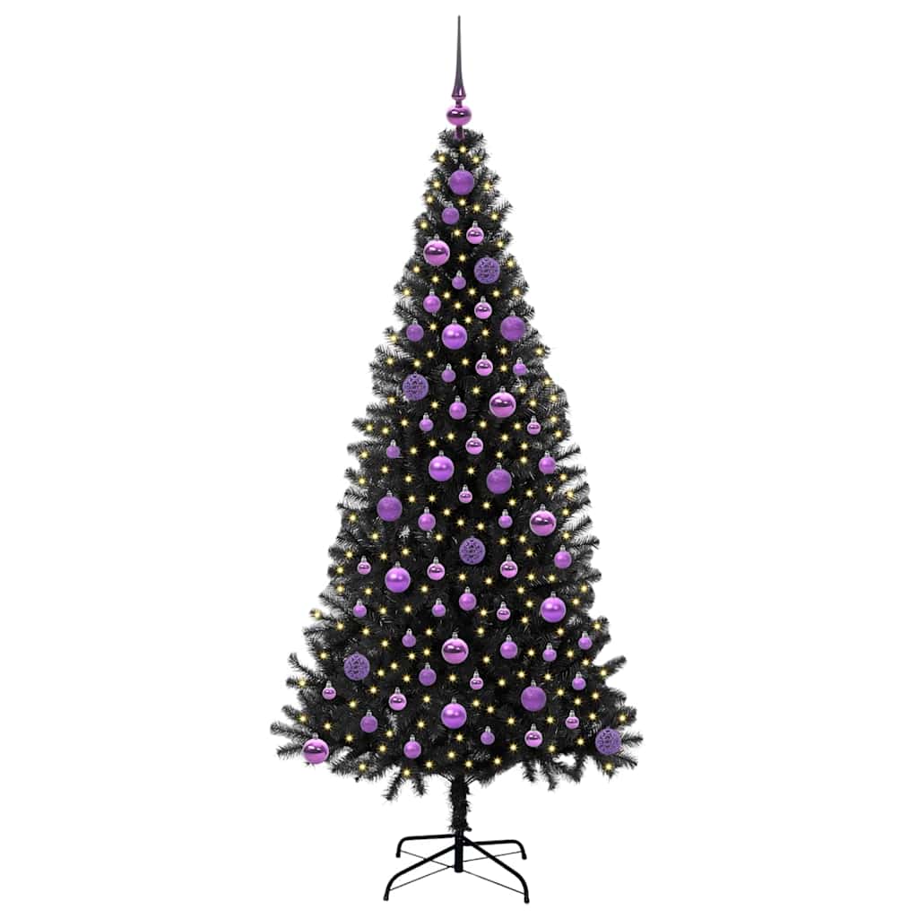 Albero di Natale Nero 180 cm PVC