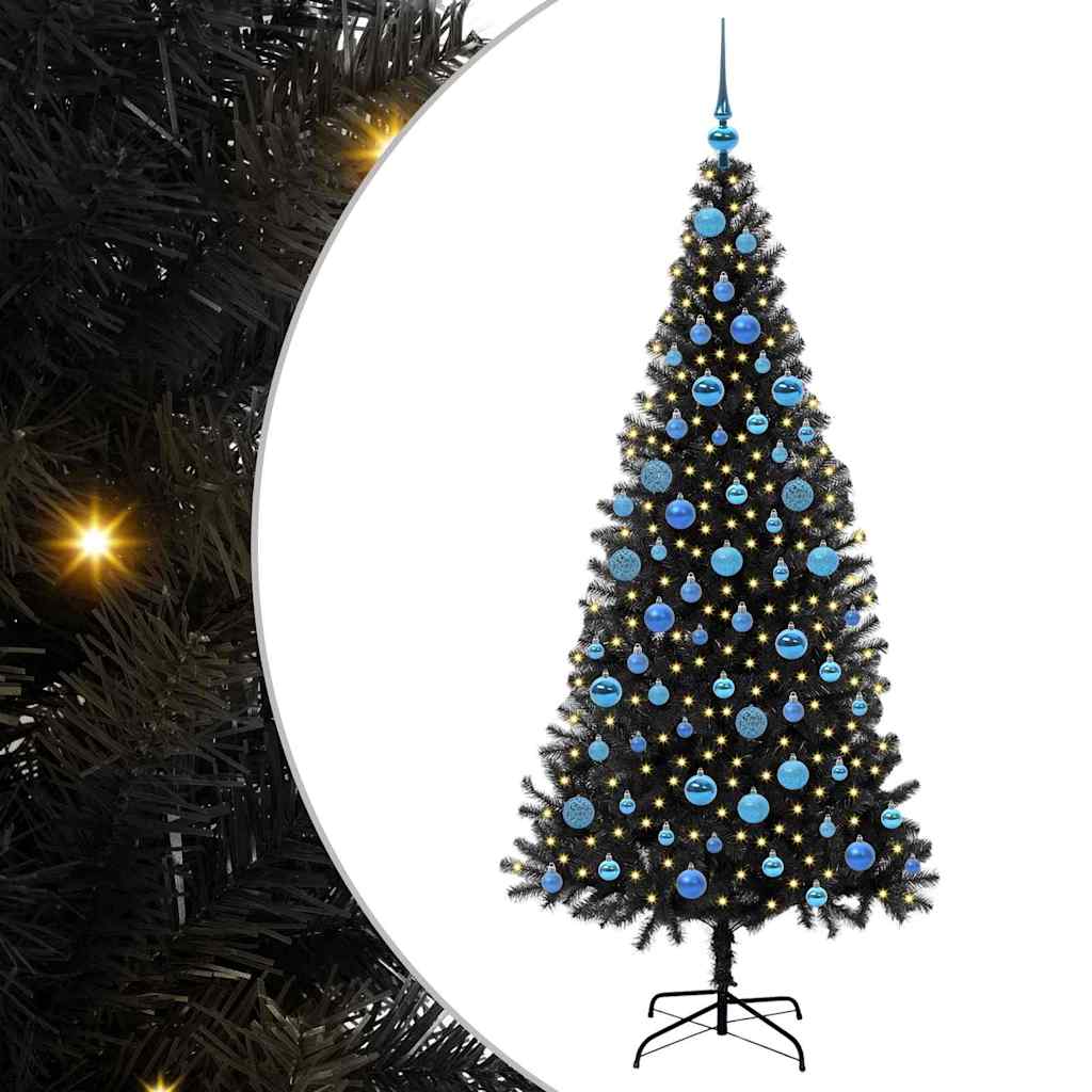 Albero di Natale Nero 180 cm PVC