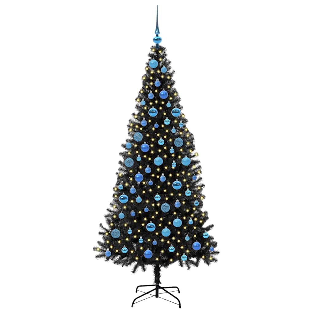 Albero di Natale Nero 180 cm PVC