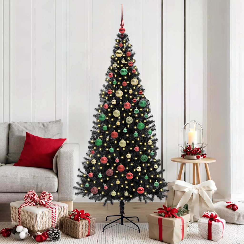 Albero di Natale Nero 180 cm PVC