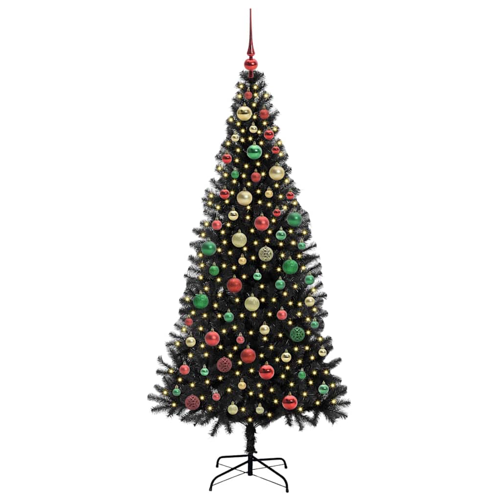 Albero di Natale Nero 180 cm PVC