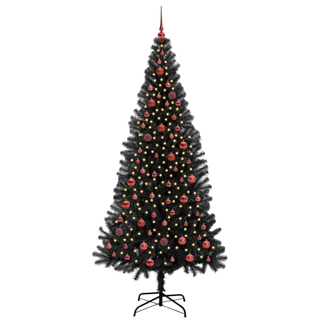 Albero di Natale Nero 210 cm PVC