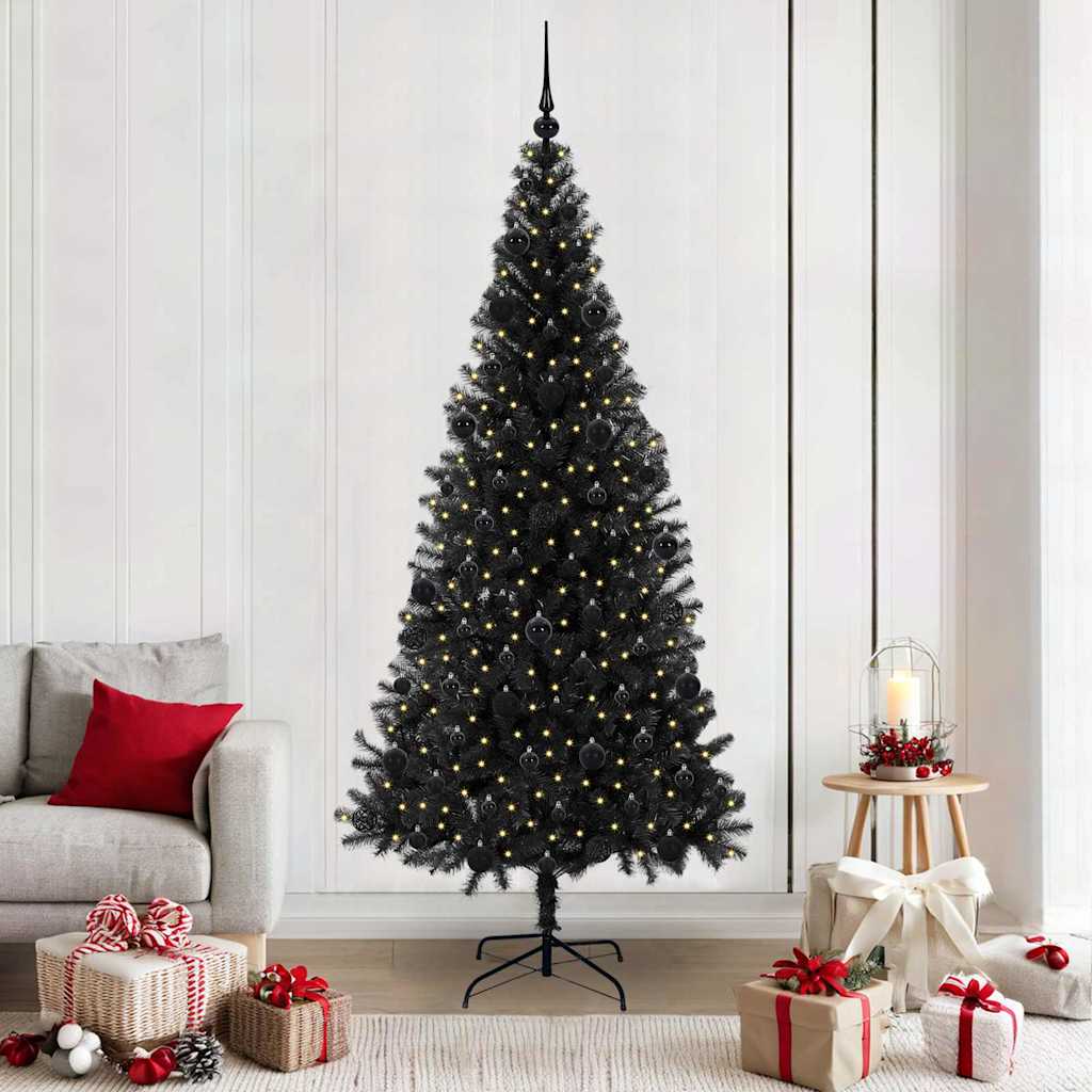Albero di Natale Nero 210 cm PVC