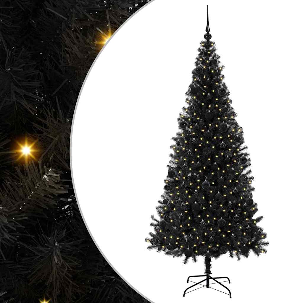 Albero di Natale Nero 210 cm PVC