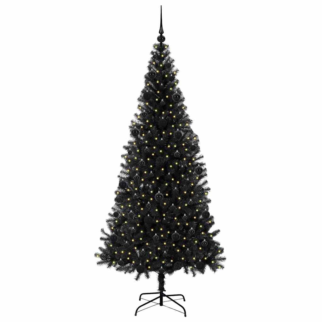 Albero di Natale Nero 210 cm PVC