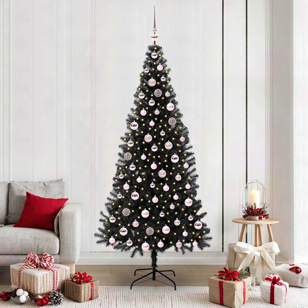Albero di Natale Nero 210 cm PVC