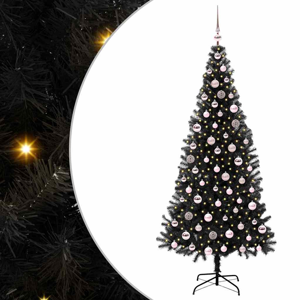 Albero di Natale Nero 210 cm PVC