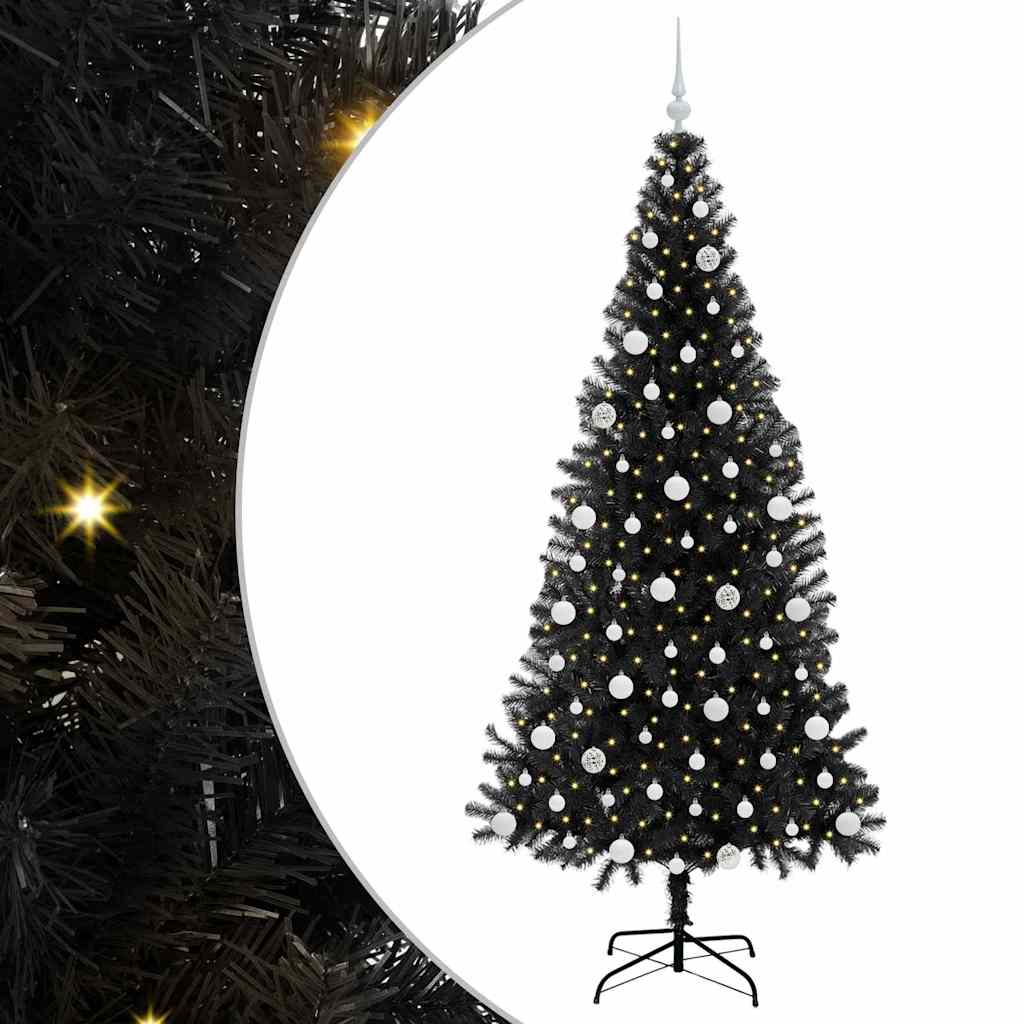 Albero di Natale Nero 210 cm PVC