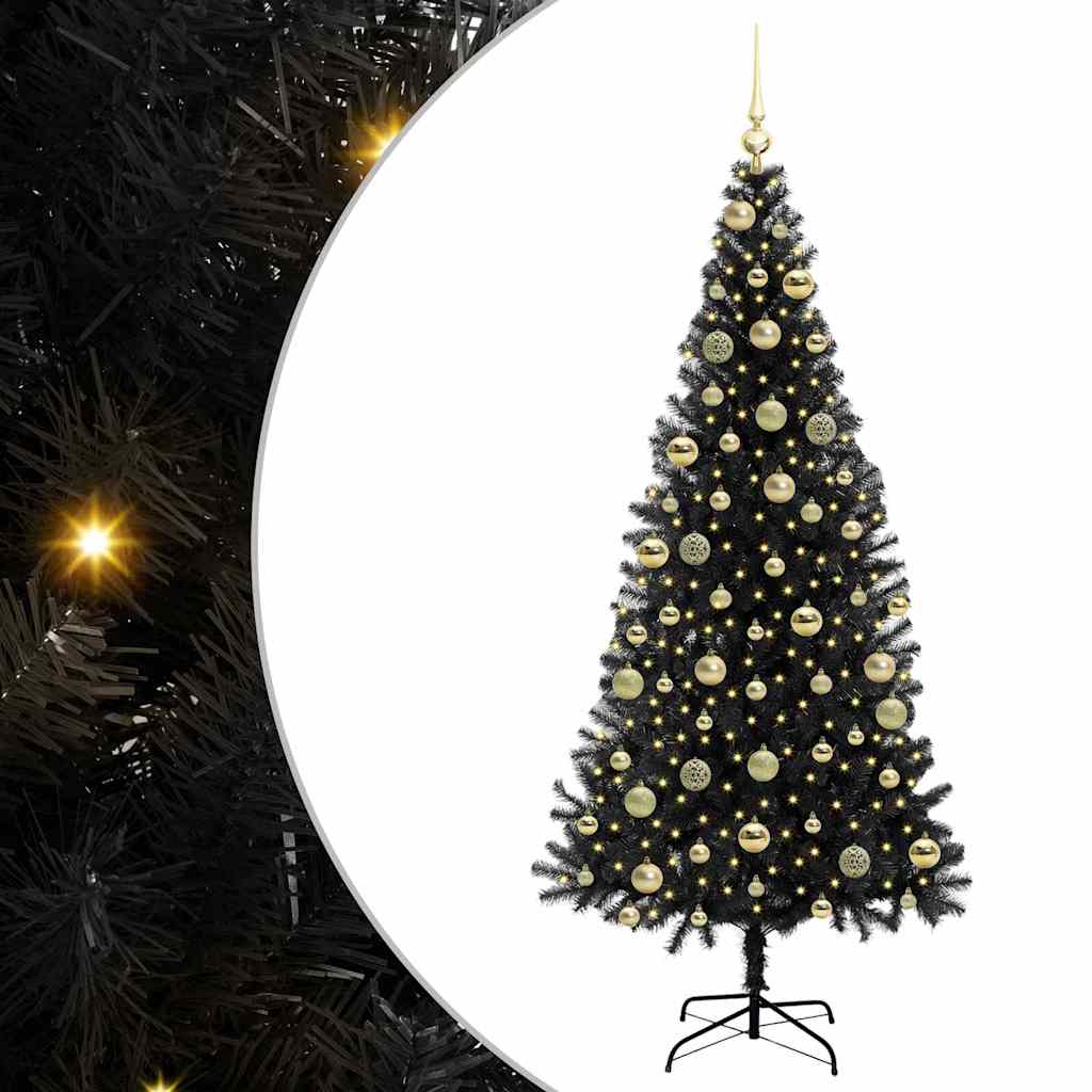 Albero di Natale Nero 210 cm PVC