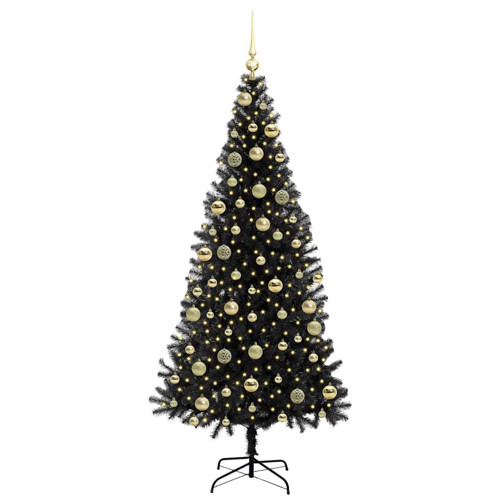Albero di Natale Nero 210 cm PVC