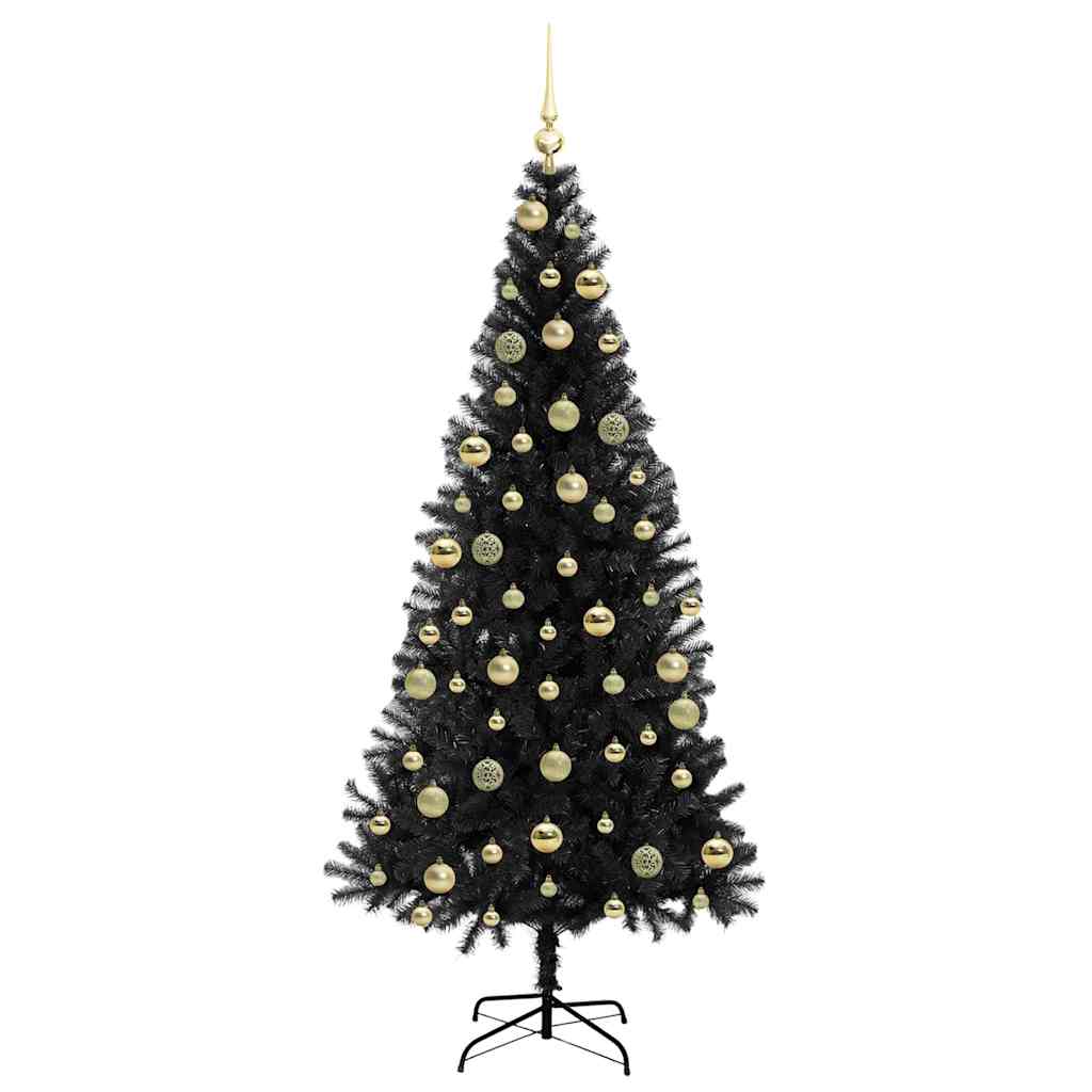 Albero di Natale Nero 210 cm PVC