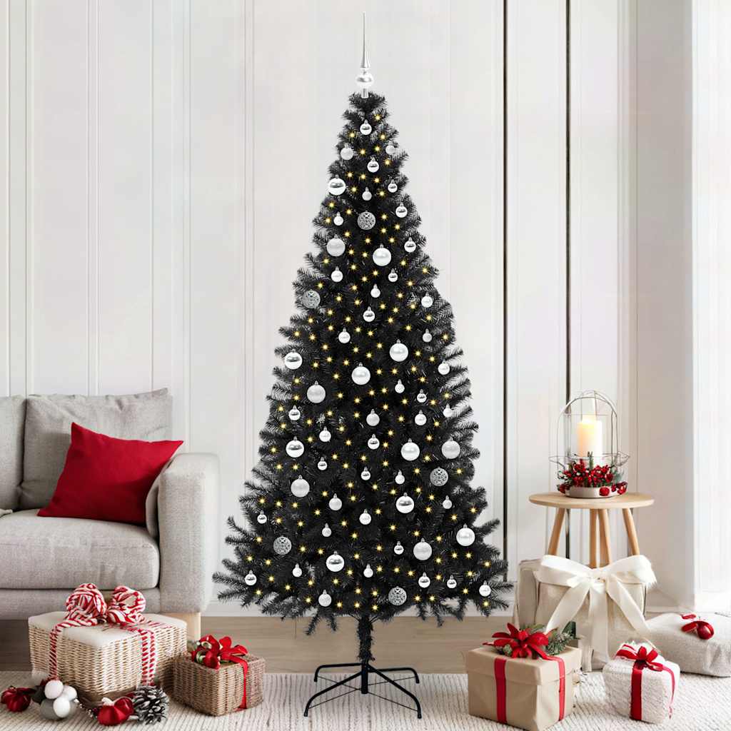Albero di Natale Nero 210 cm PVC