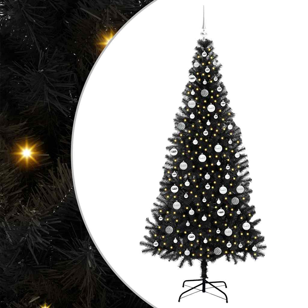 Albero di Natale Nero 210 cm PVC