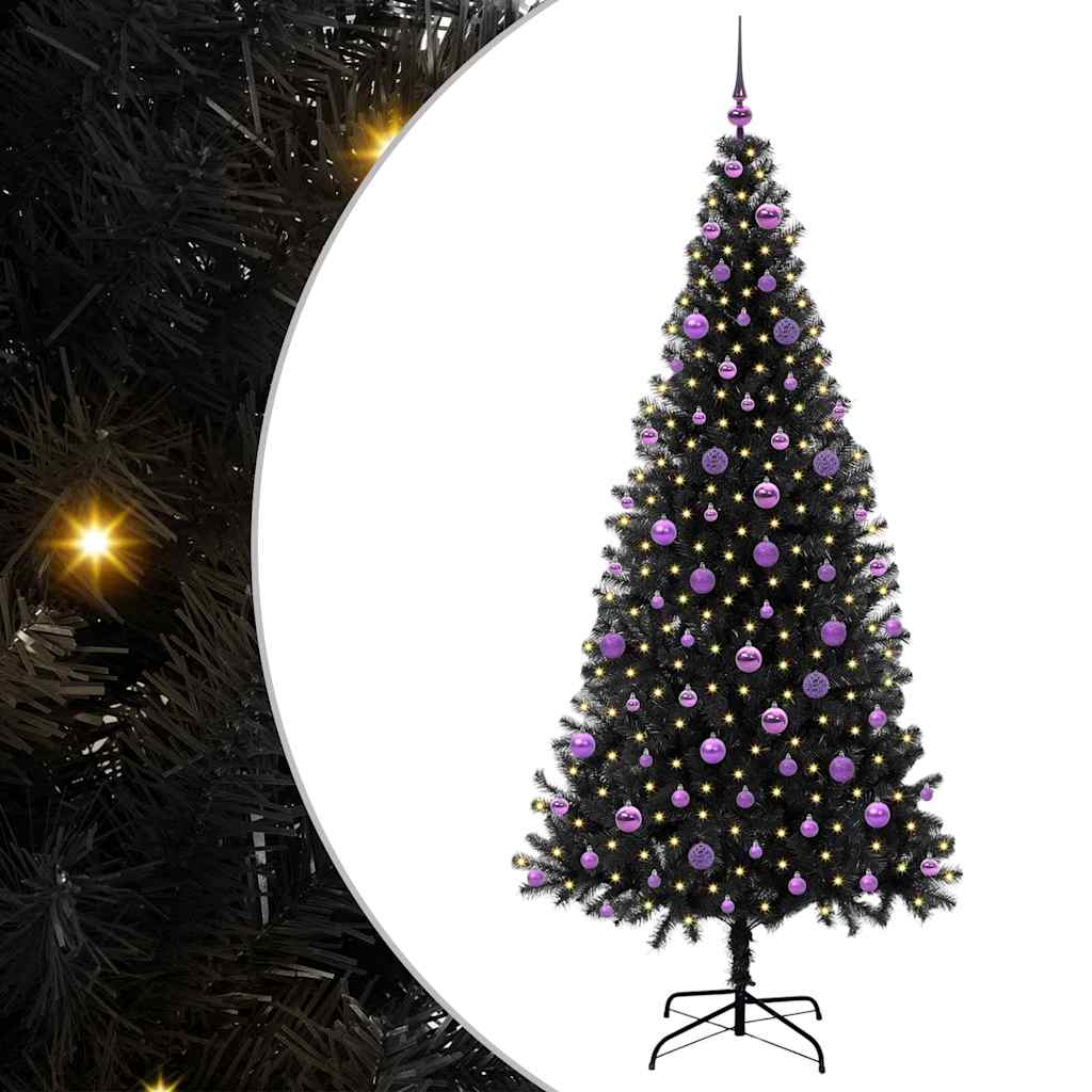 Albero di Natale Nero 210 cm PVC